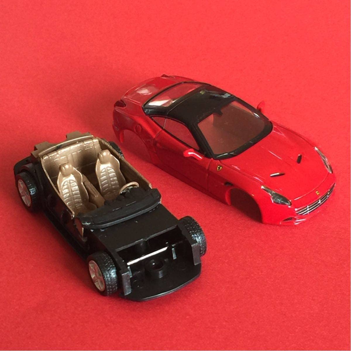 Amazon | 京商 1/64 Ferrari California T レッド 改 内装塗装等